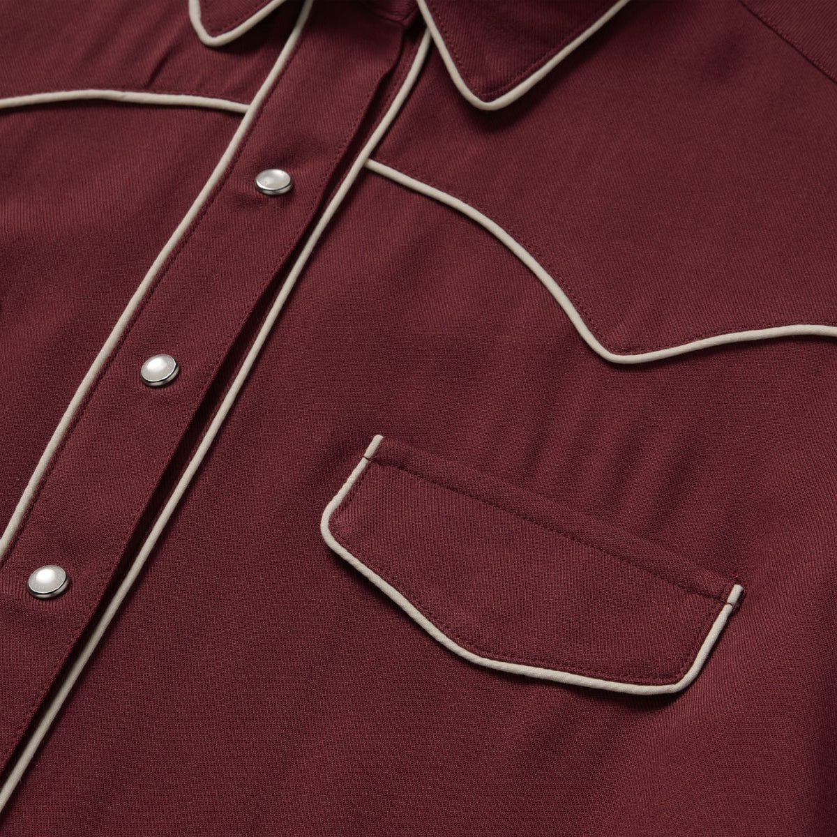 Stetson Twill Western Shirt Wine silky blouse to wear with the matching wine twill skirt Kamas