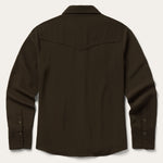 Stetson Twill Western Shirt relaxed boyfriend fit with long sleeves western clothing