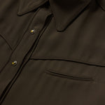 Stetson Twill Western Shirt deep four snap cuffs with piped detail cowgirl fashion