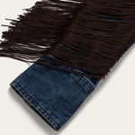 Stetson Denim Fringe Western Shirt statement denim shirt for concerts and the NFR Park City