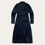 Stetson Satin Western Dress single point back yoke with front and back waist darts
