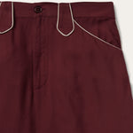 Stetson Twill Western Skirt Wine silky skirt to pair with a matching wine western blouse Kamas