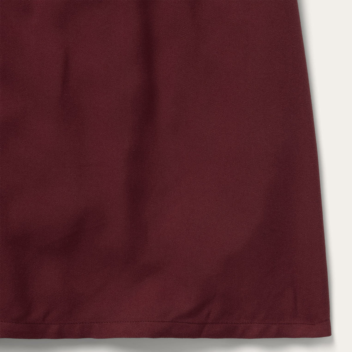 Stetson Twill Western Skirt Wine zip and top button fly closure womens western clothing