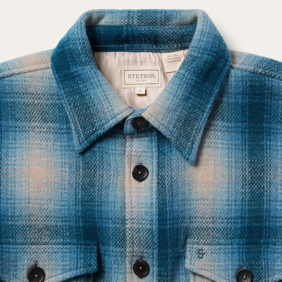 Stetson Mens Wool Lined Shirt Jacket