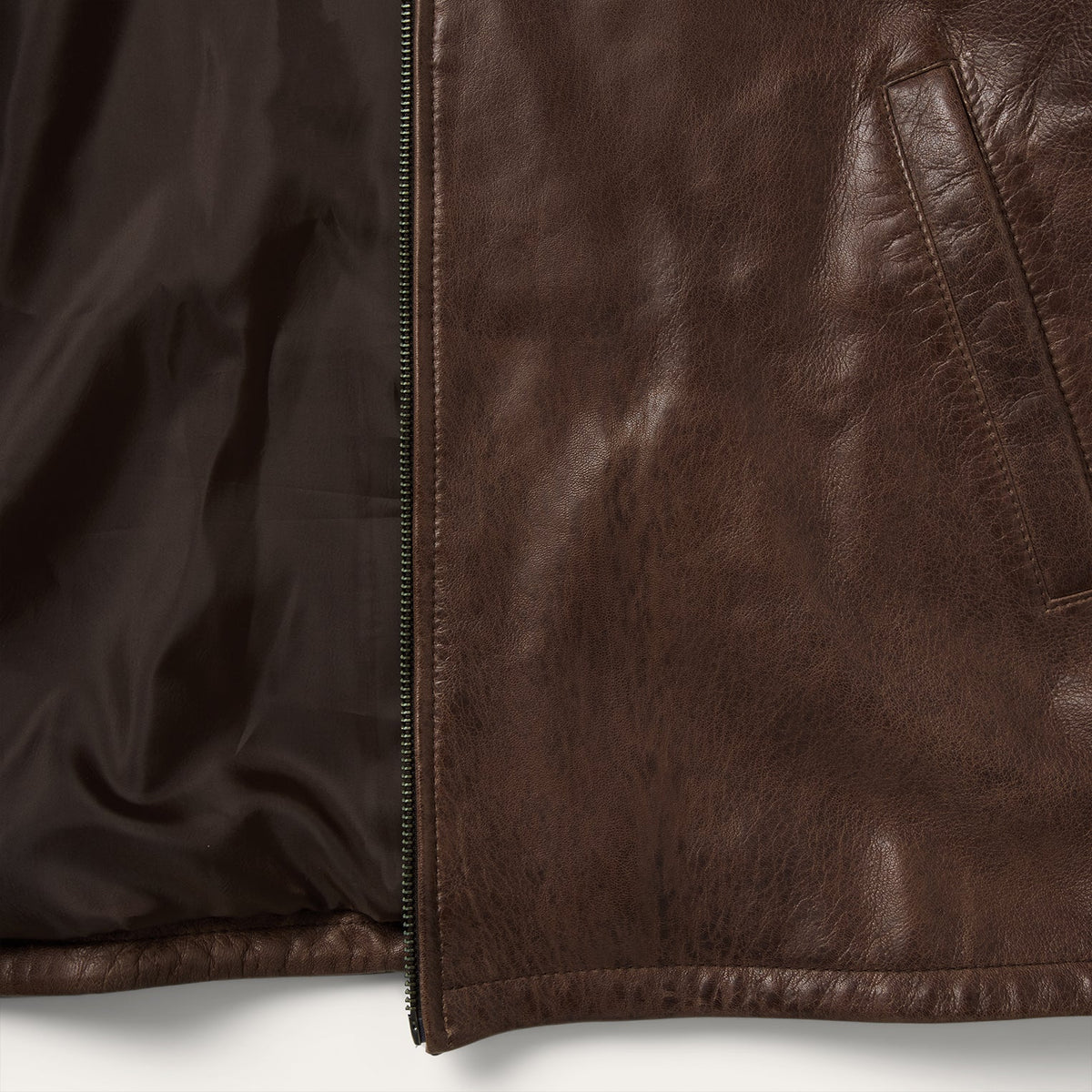 Stetson Leather Fringe Jacket rich brown leather finish with fringe trim western fashion