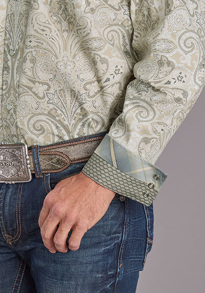 Stetson Men Sand Dollar Paisley Shirt