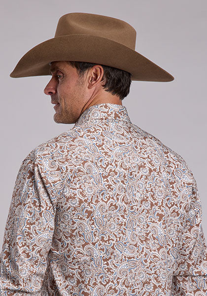 Stetson Snap Saddle Paisley Mens Shirt