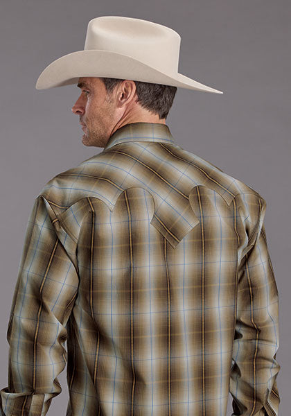 Stetson Mens Dobby Snap Western Shirt