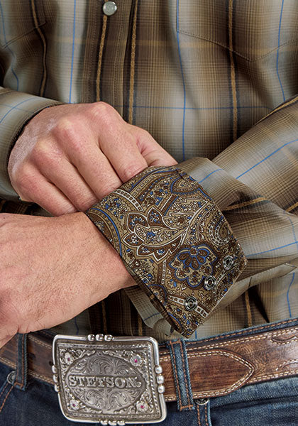 Stetson Mens Dobby Snap Western Shirt