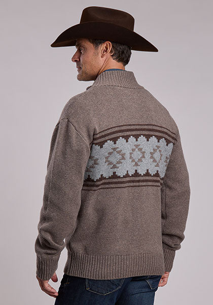 Stetson Mens Serape Horse Cardigan