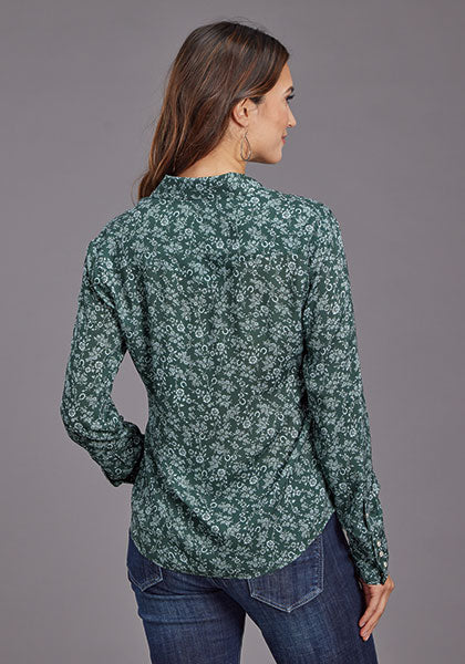 Stetson Womens Lucky Little Floral Rayon Shirt