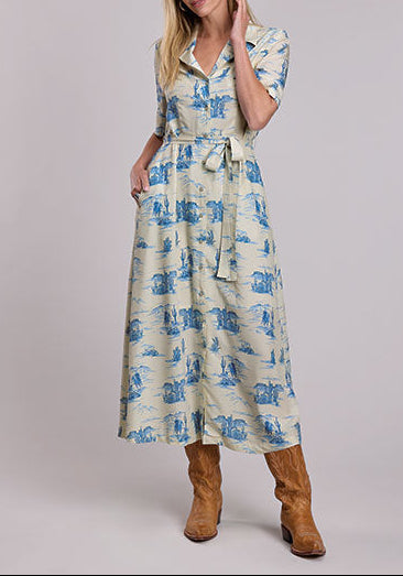 Stetson Womens Indigo Trail Dress at boltranchstore.com free shipping western dress foodnanny dress blue and white dress 