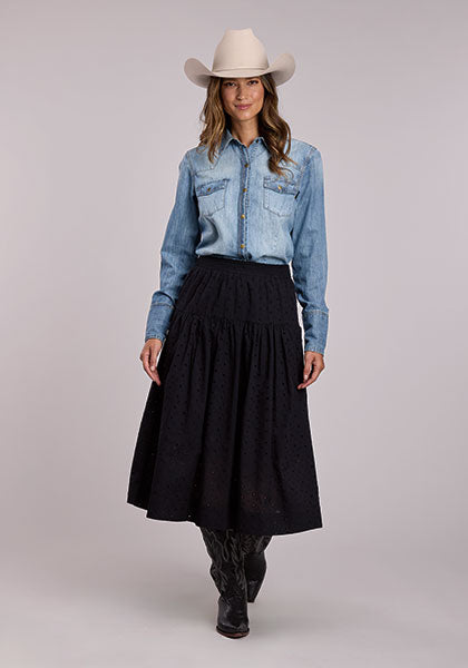 Stetson Womens Eyelet Skirt
