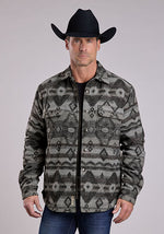 Stetson Mens Aztec Shirt Jacket mens fall shirt jacket stetson wool blend flannel jacket order at boltranchstore.com