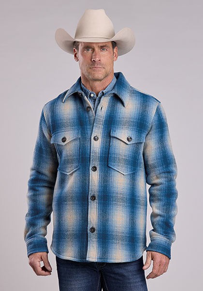 Stetson Mens Wool Lined Shirt Jacket