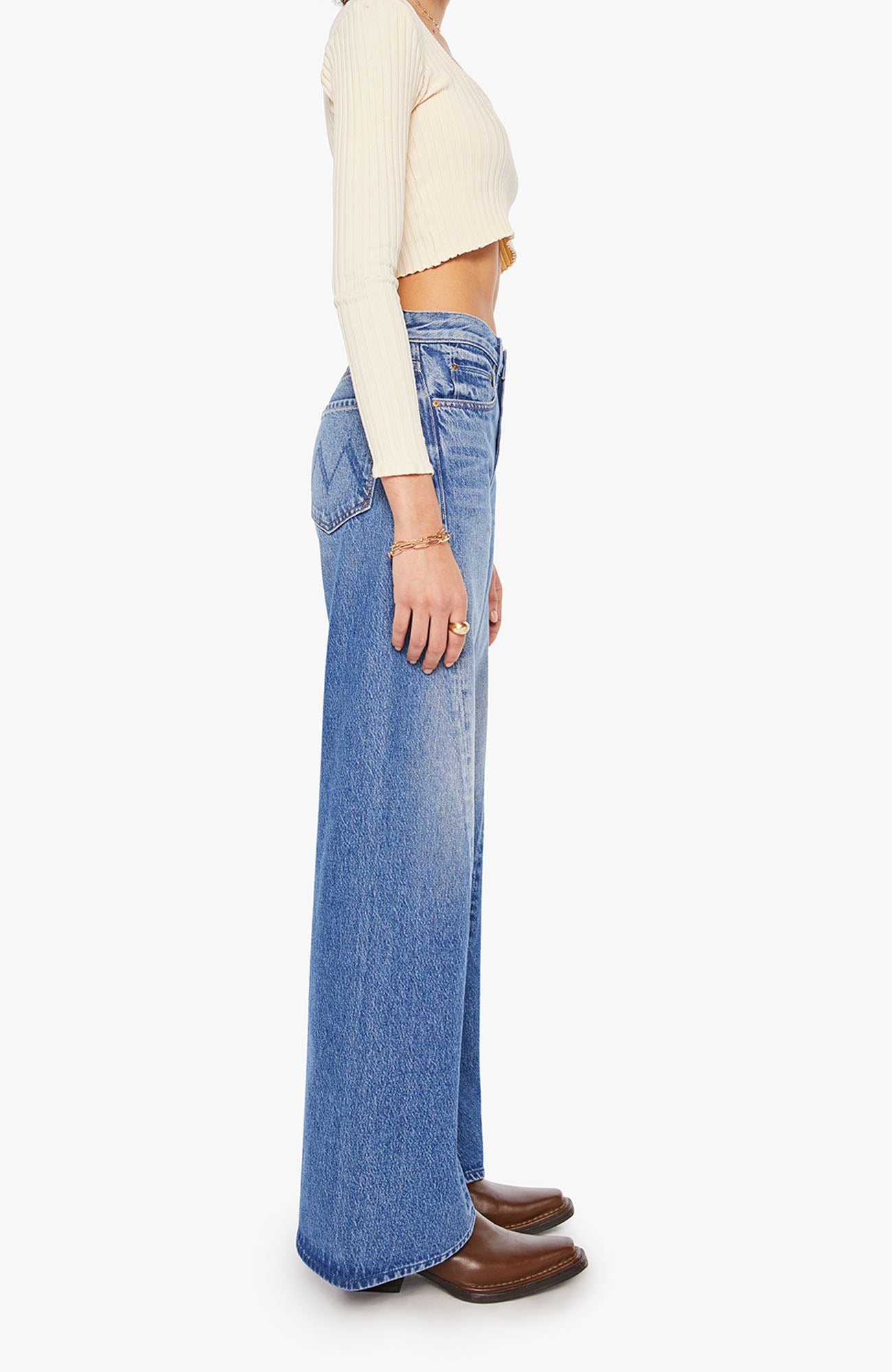 Mother The Lemon Twist Sneak Pants
