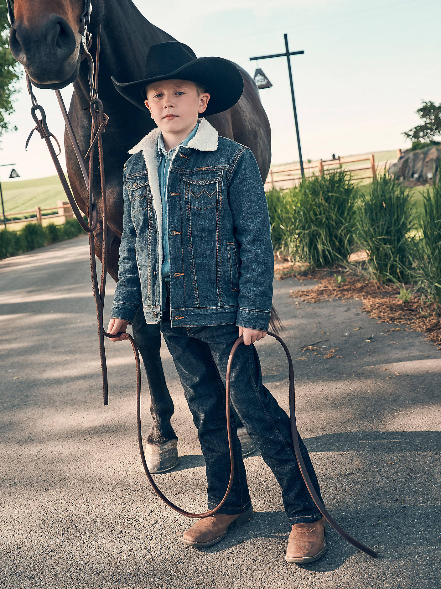 Wrangler Boys Retro Slim Boot Jean Dax