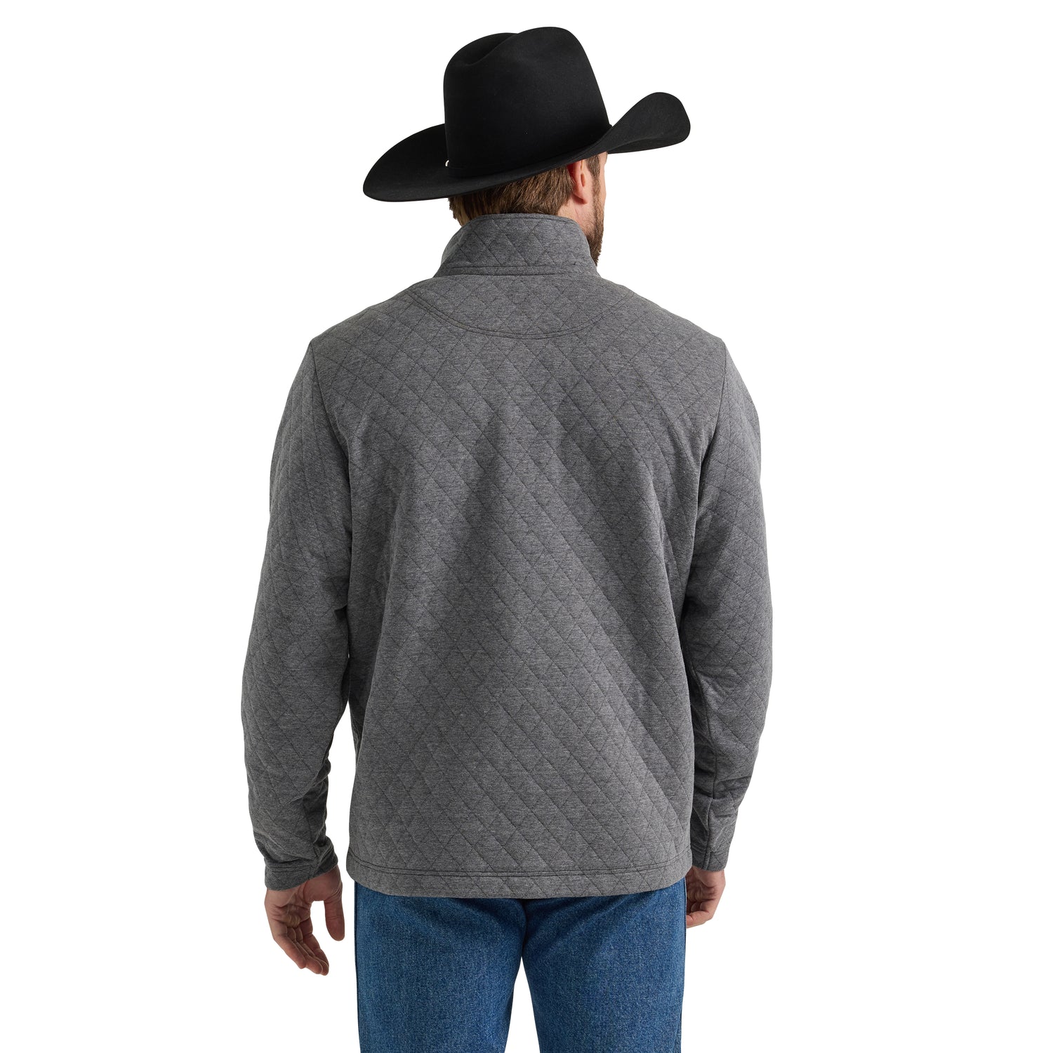 Wrangler Mens George Strait Qtr Zip Quilted Pullover