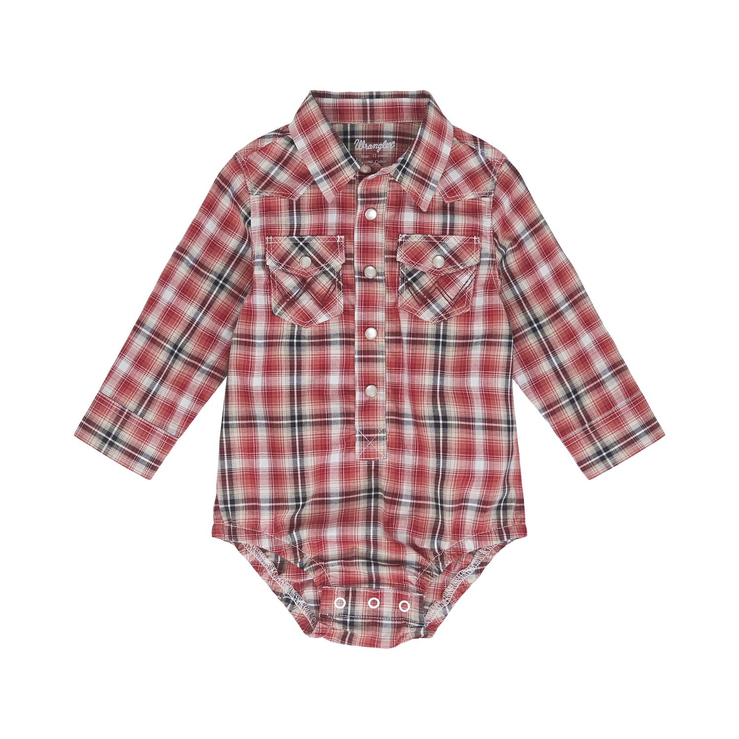 Wrangler I&T Plaid Onesie