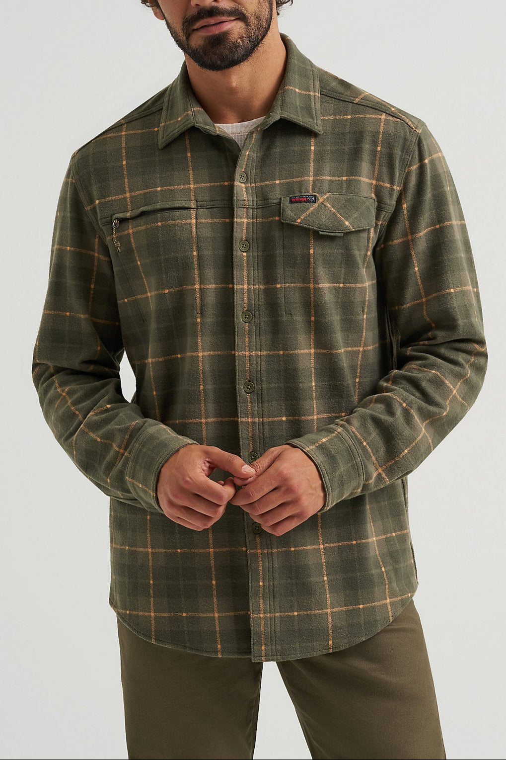 Wrangler ATG™ Men's Campsite Plaid Shirt 112353843 mens western at Boltranchstore.com free shipping
