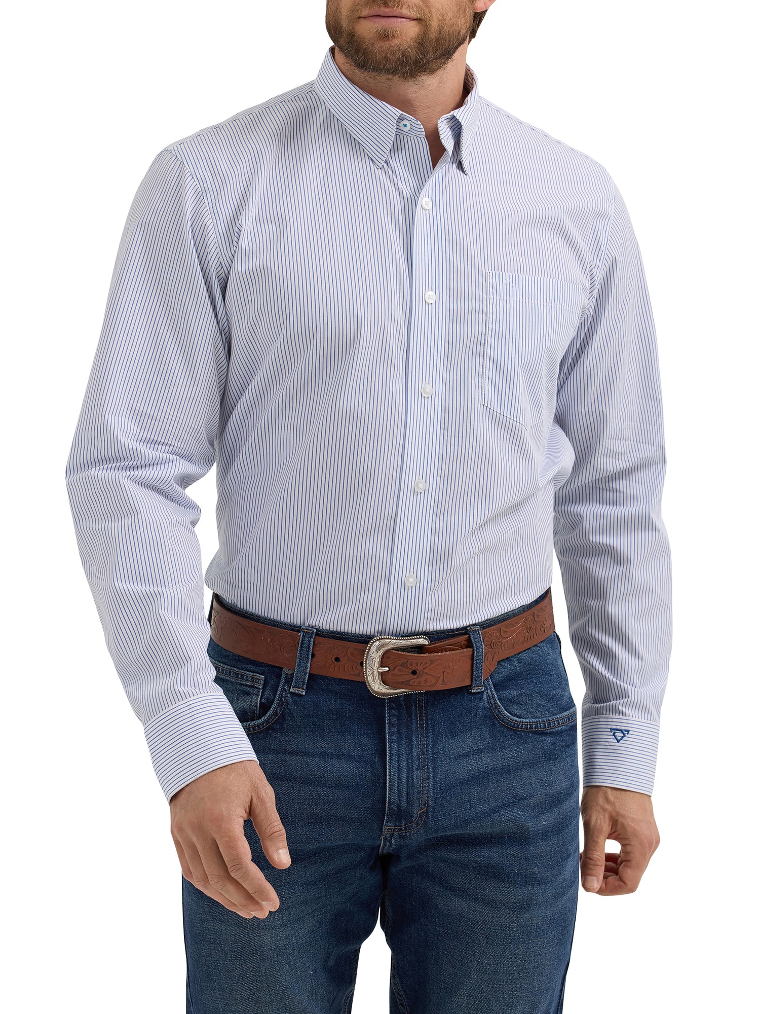 Wrangler Mens Cody Johnson LS Classic Fit Shirt