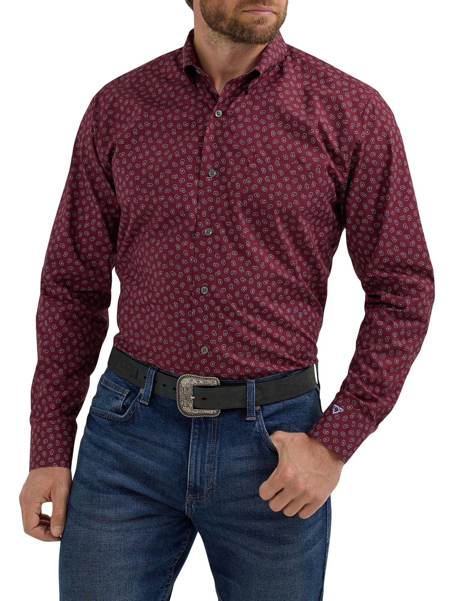 Wrangler Mens Cody Johnson LS Classic Fit Shirt