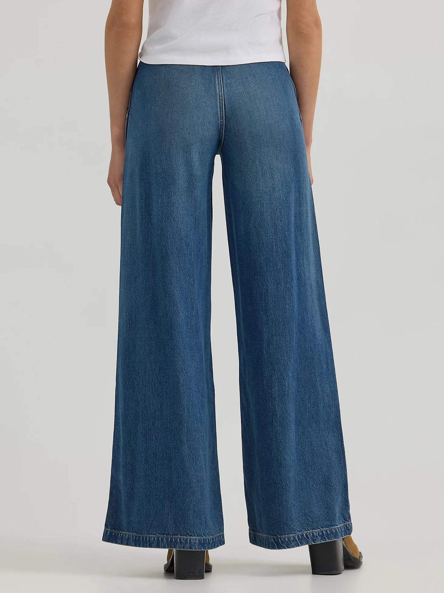 Wrangler Womens High Rise Trouser - Grease Blue