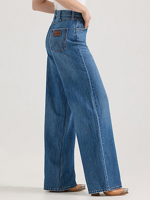 Wrangler Womens Retro Bailey High Rise Wide Leg Jean