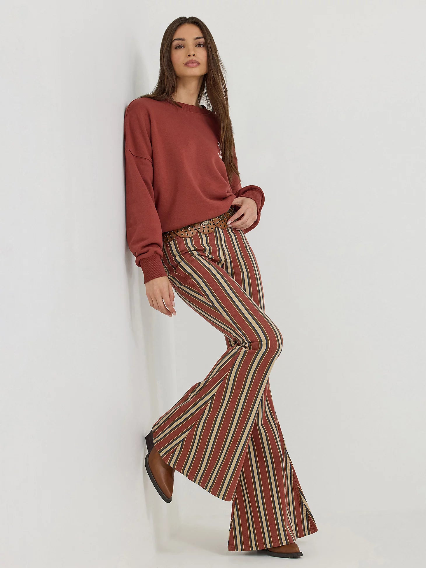 Wrangler x Lainey Wilson Denay Stripe Bell Bottoms