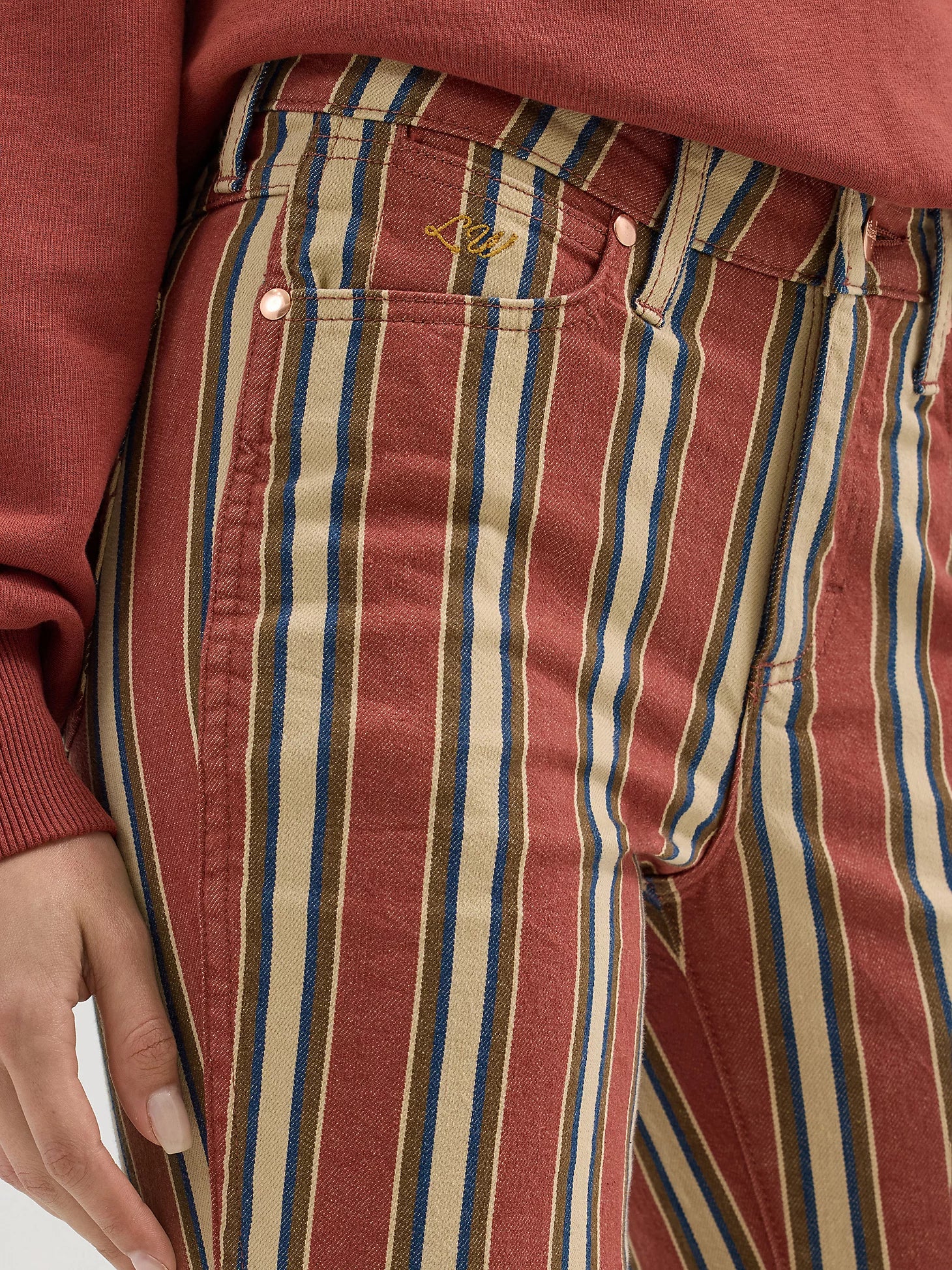 Wrangler x Lainey Wilson Denay Stripe Bell Bottoms