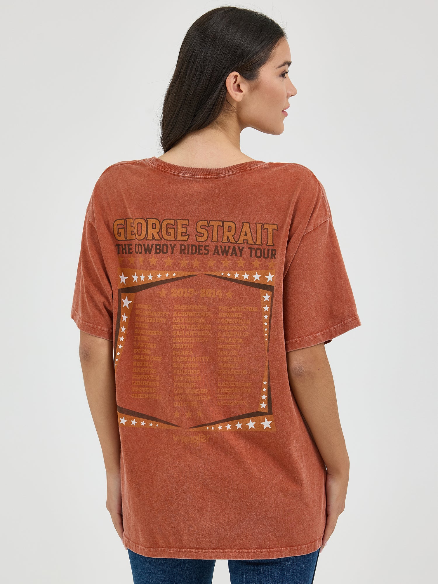 Wrangler Womens Oversized George Strait Tee