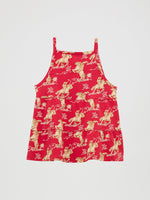 Wrangler Girls Cowgirls Tiered Knit Tank