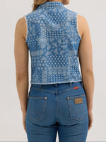 Wrangler Womens Denim Crop Snap Tank