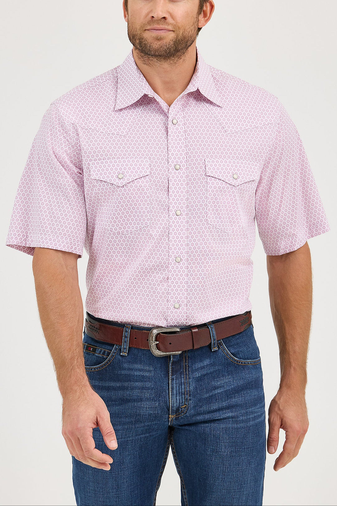 Wrangler Mens 20X® Comfort Short Sleeve Western Snap Shirt 112365374 womens 