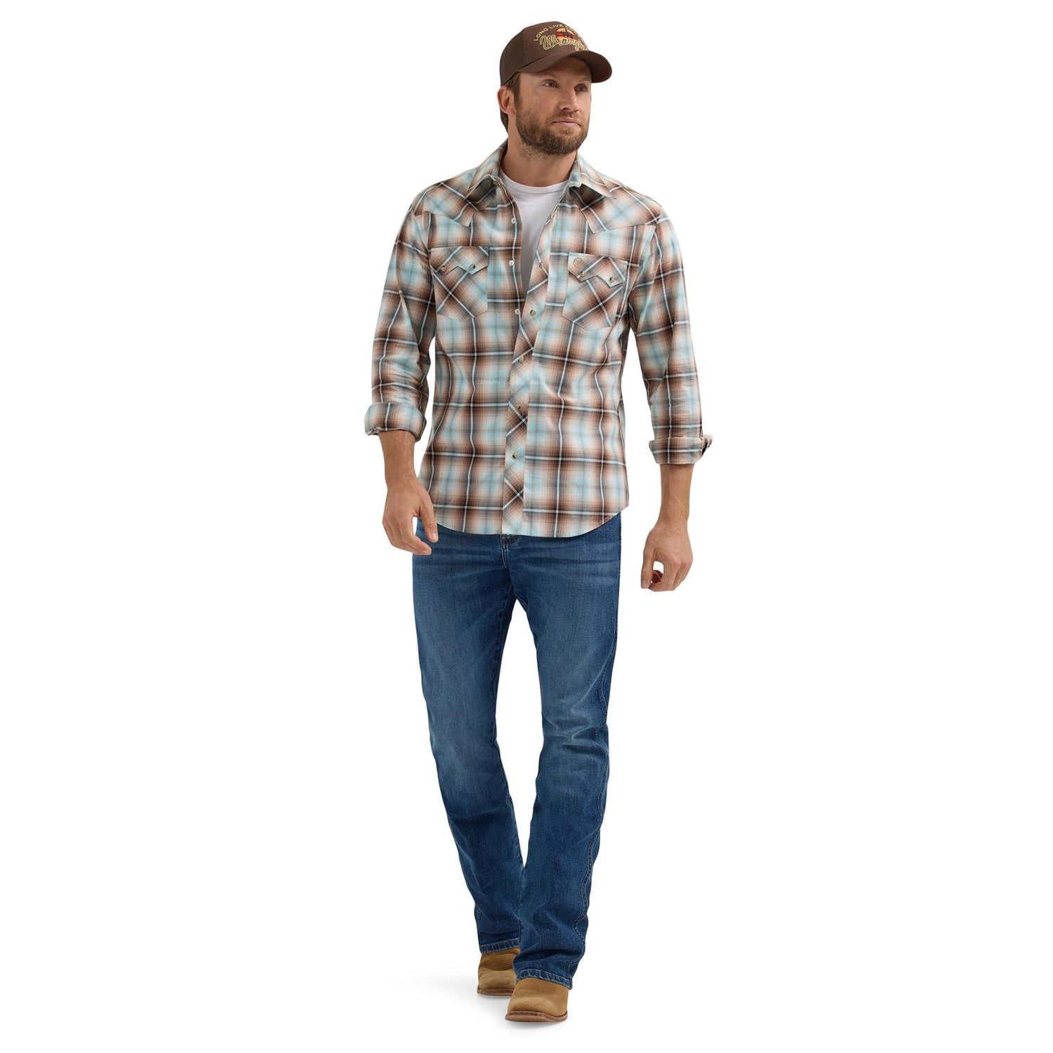 Wrangler Mens Retro Core Long Sleeve Shirt