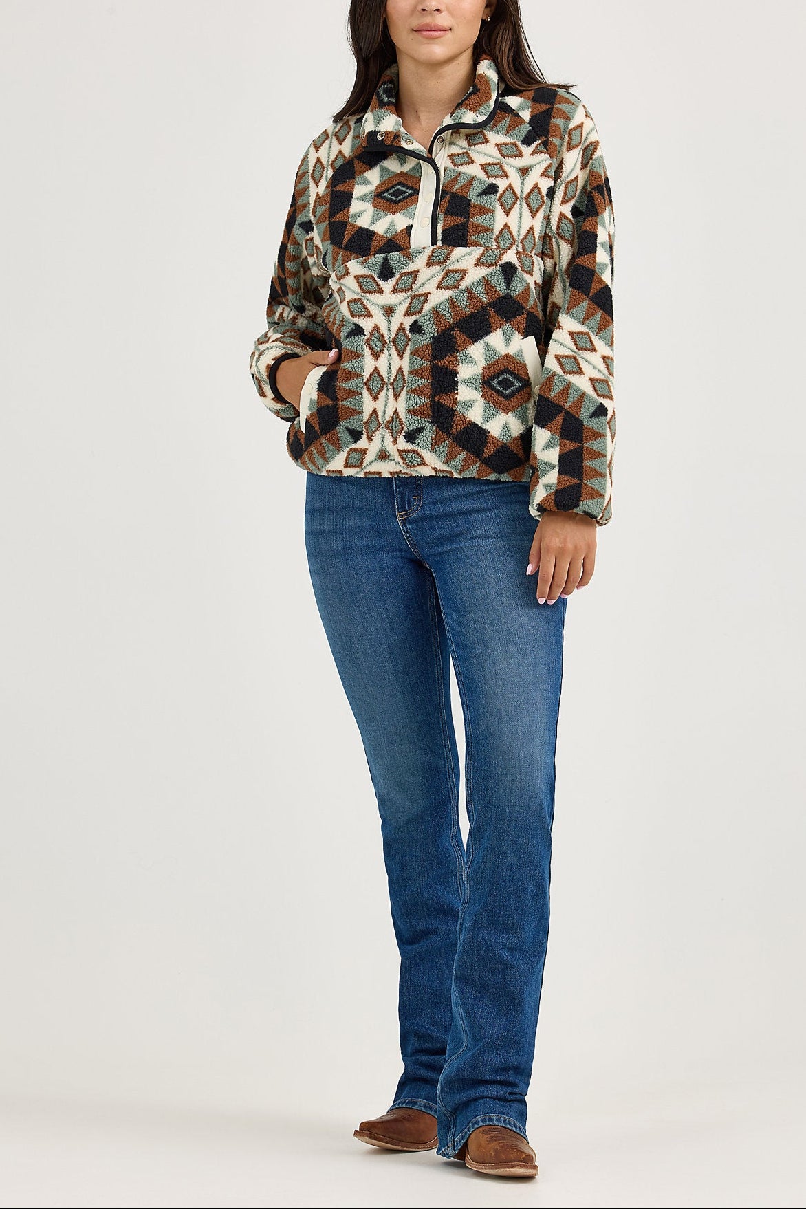 Wrangler Womens West Sherpa Pullover