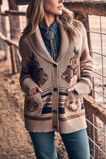 Wrangler Womens Retro Western Cardigan 112367476 womens fall 2025 wrangler western fashion free shipping Boltranchstore.com