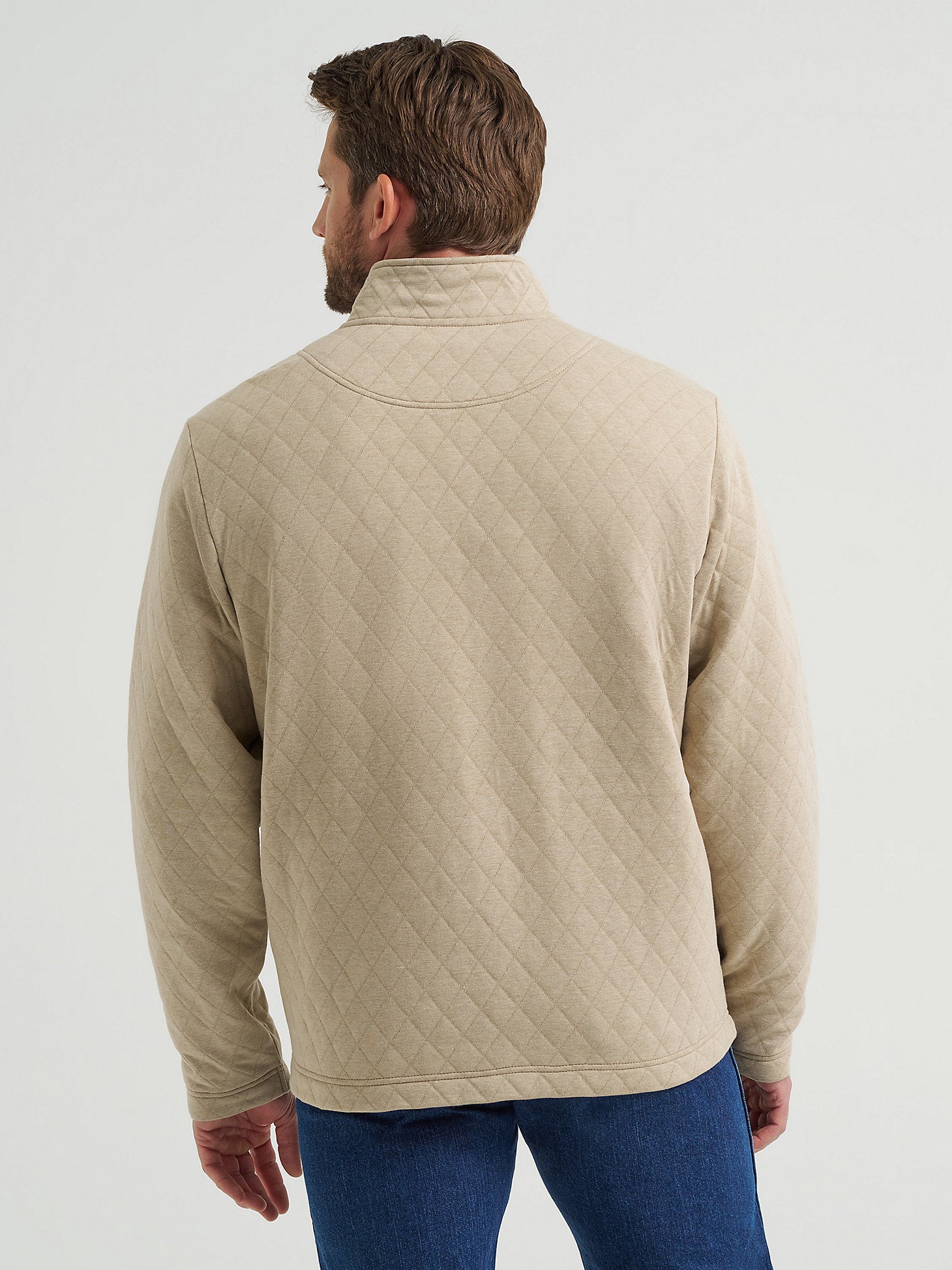 Mens George Strait Quarter Zip Quilted Pullover