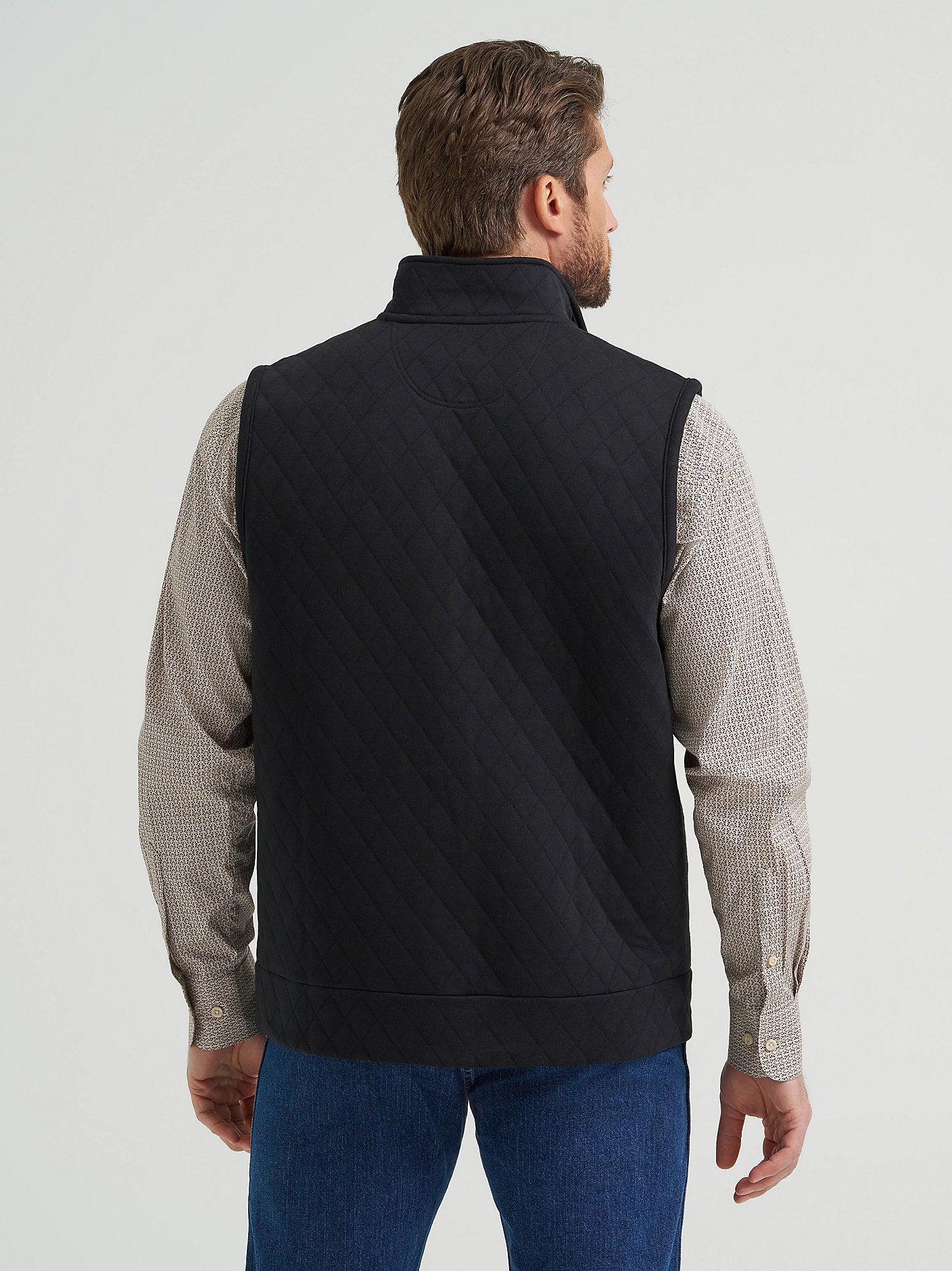 Wrangler Mens George Strait Zip Front Solid Knit Vest