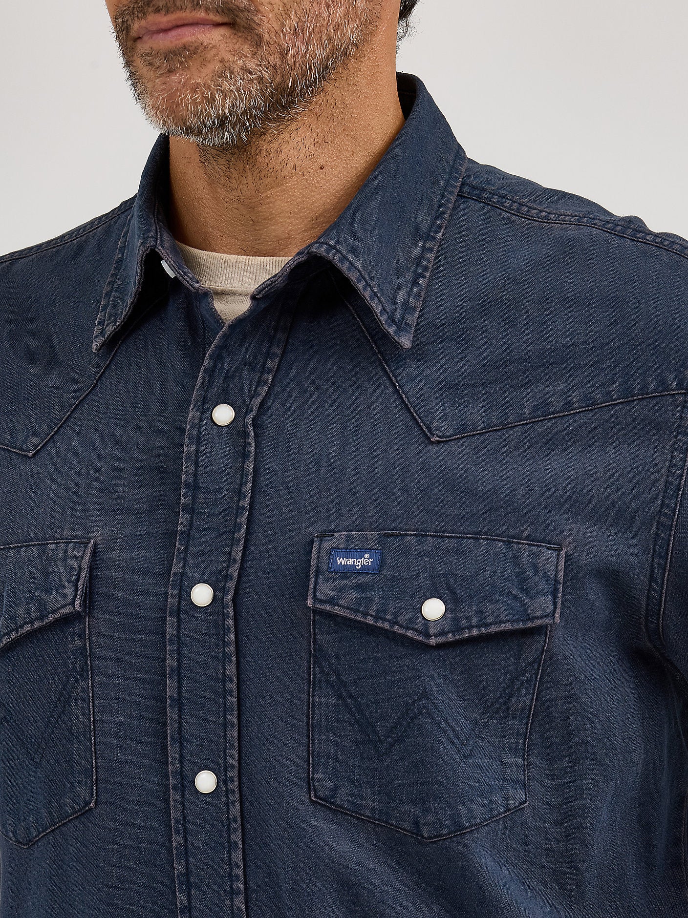 Wrangler Mens Vintage Inspired Snap Shirt
