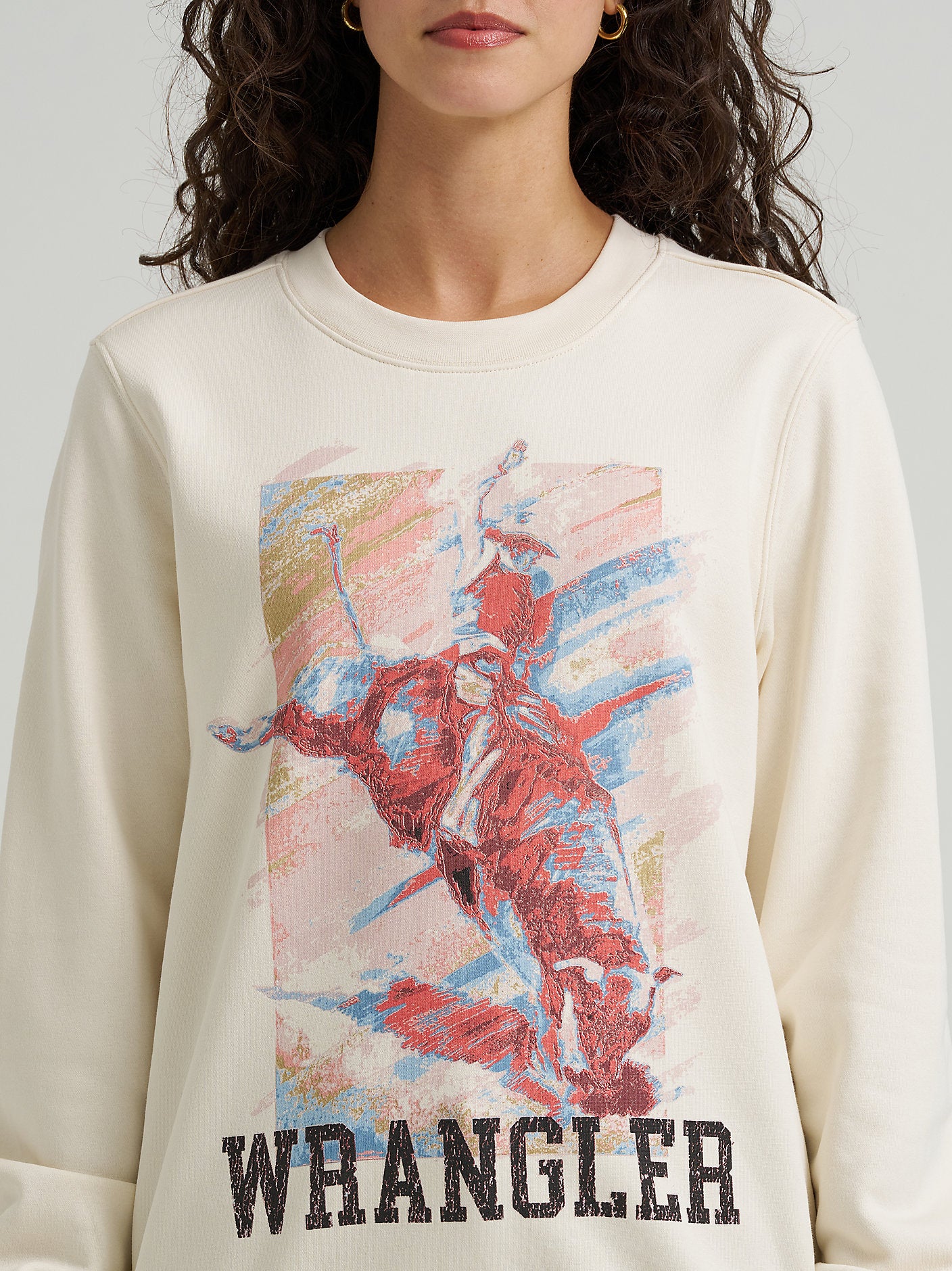 Womens Wrangler Graphic Crewneck
