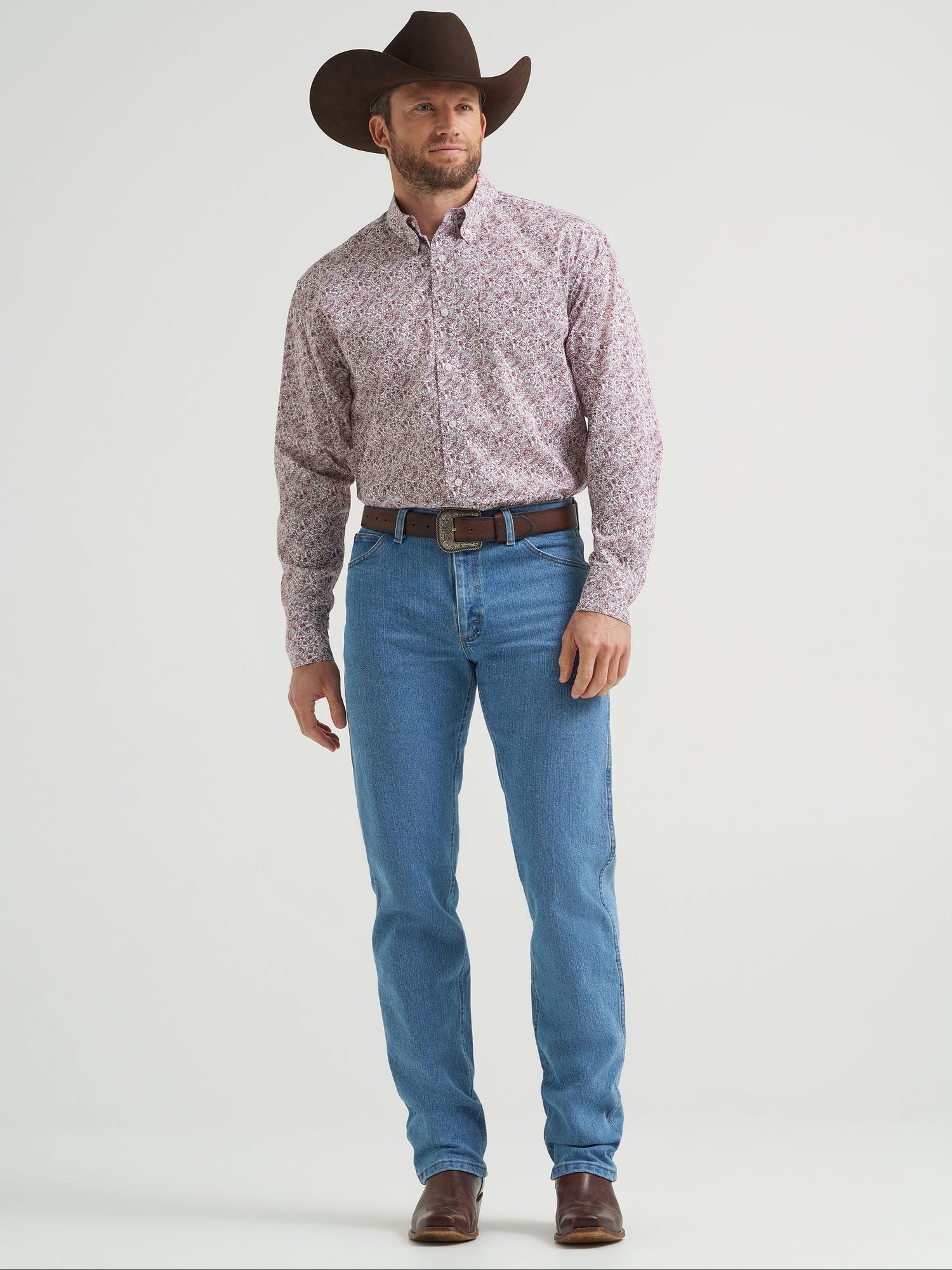 Wrangler Mens Classic Button Down Shirt