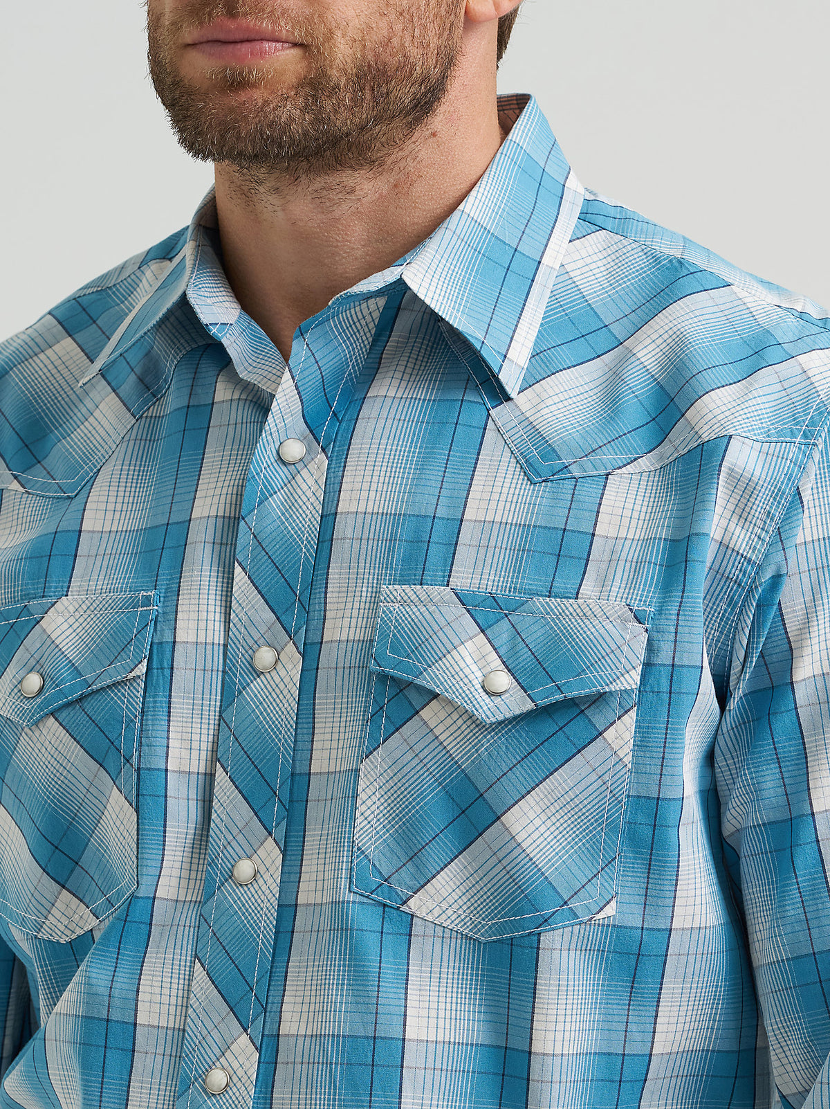 Men's 20X® Competition Advanced Comfort Long Sleeve Two Pocket Western Snap Shirt 112369502 free shipping boltranchstore.com