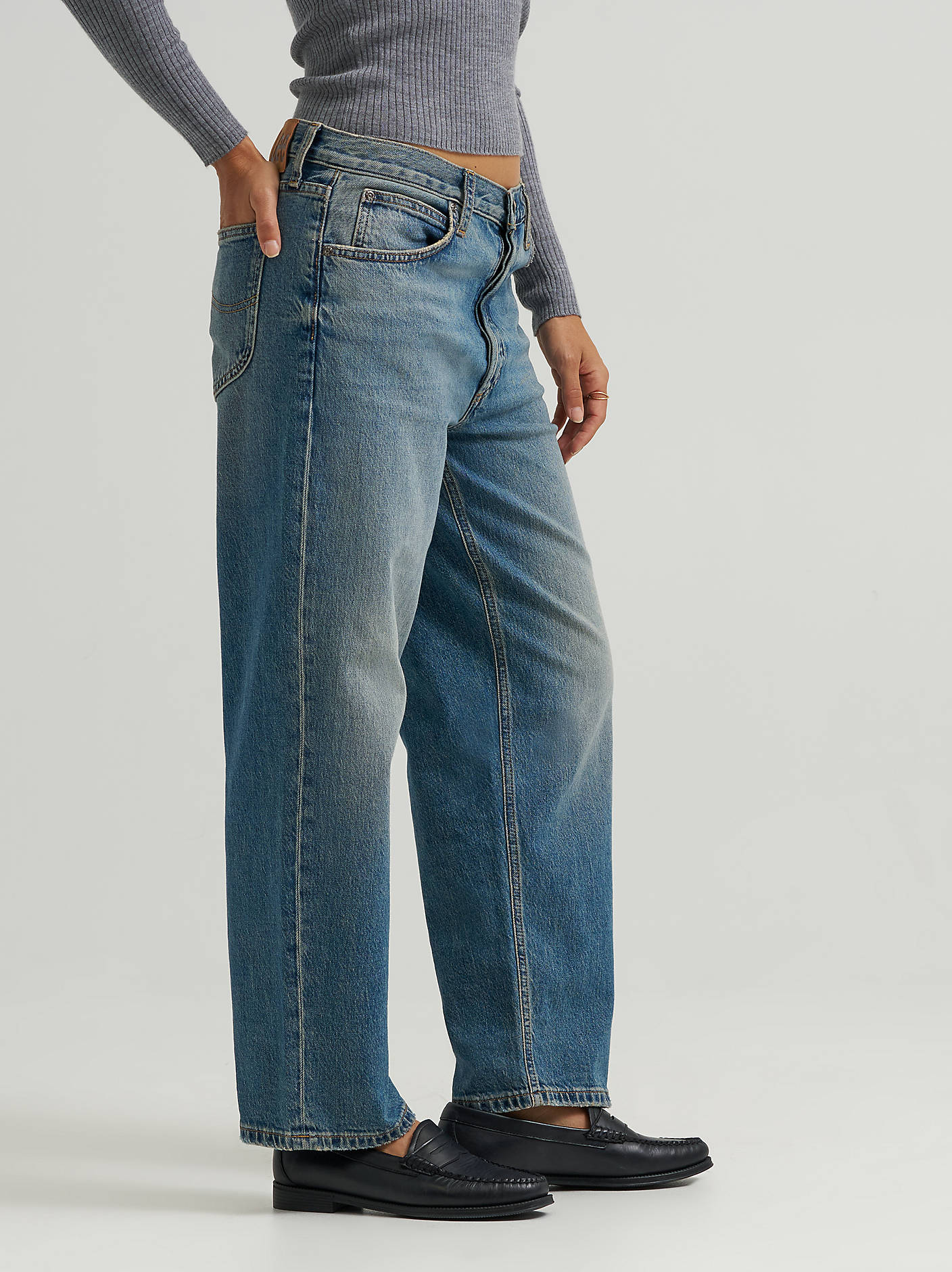 Lee Womens Low Slung Slouch Jean