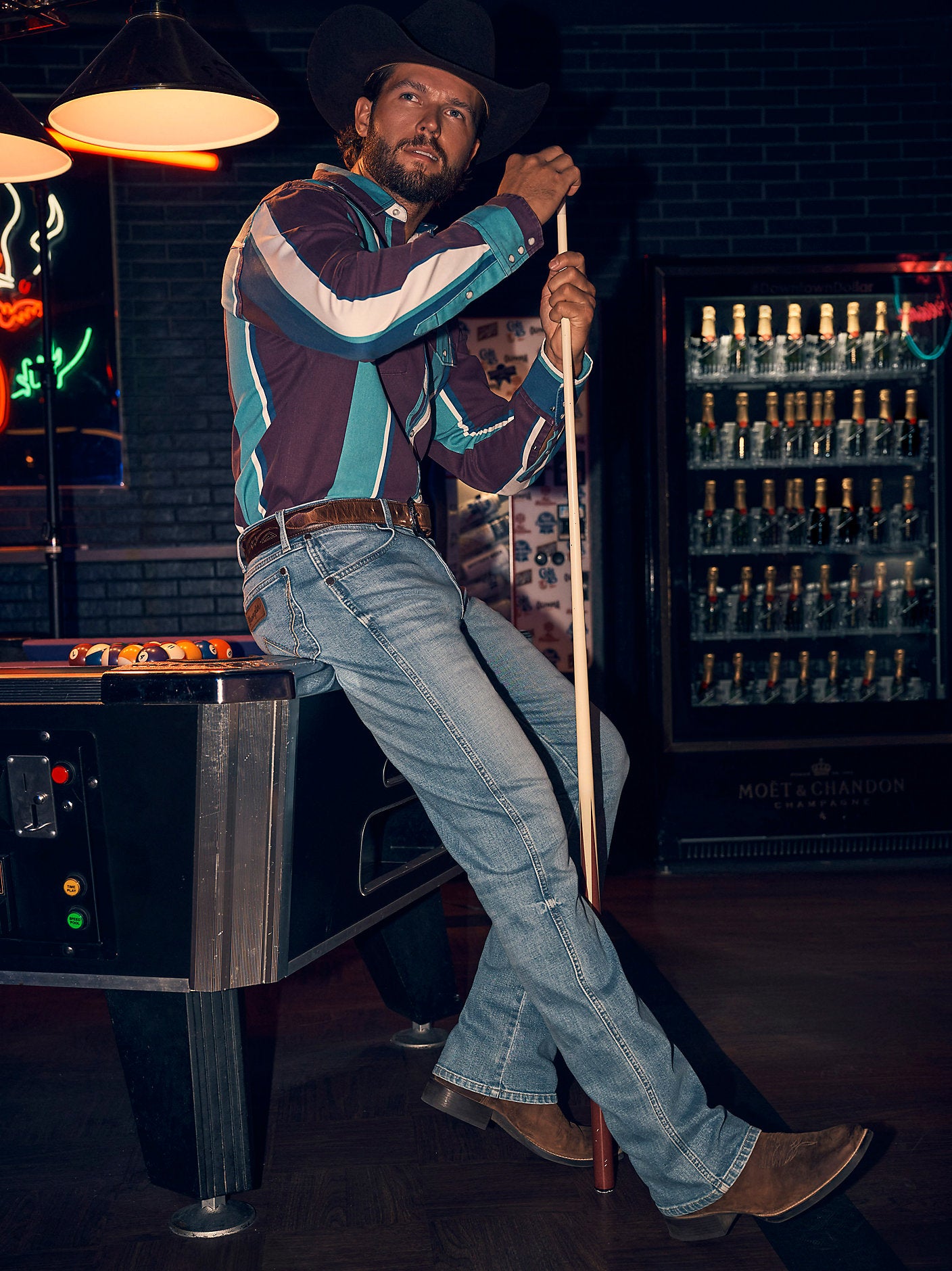 Wrangler Mens Retro Slim Boot in Northbound