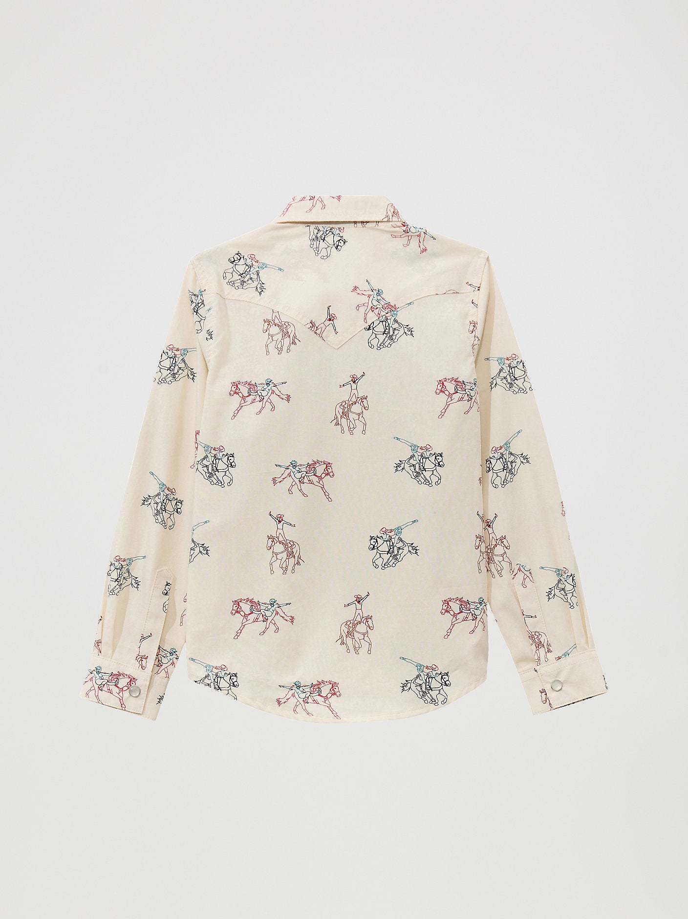 Wrangler Girls Cowboy Horse Print Shirt