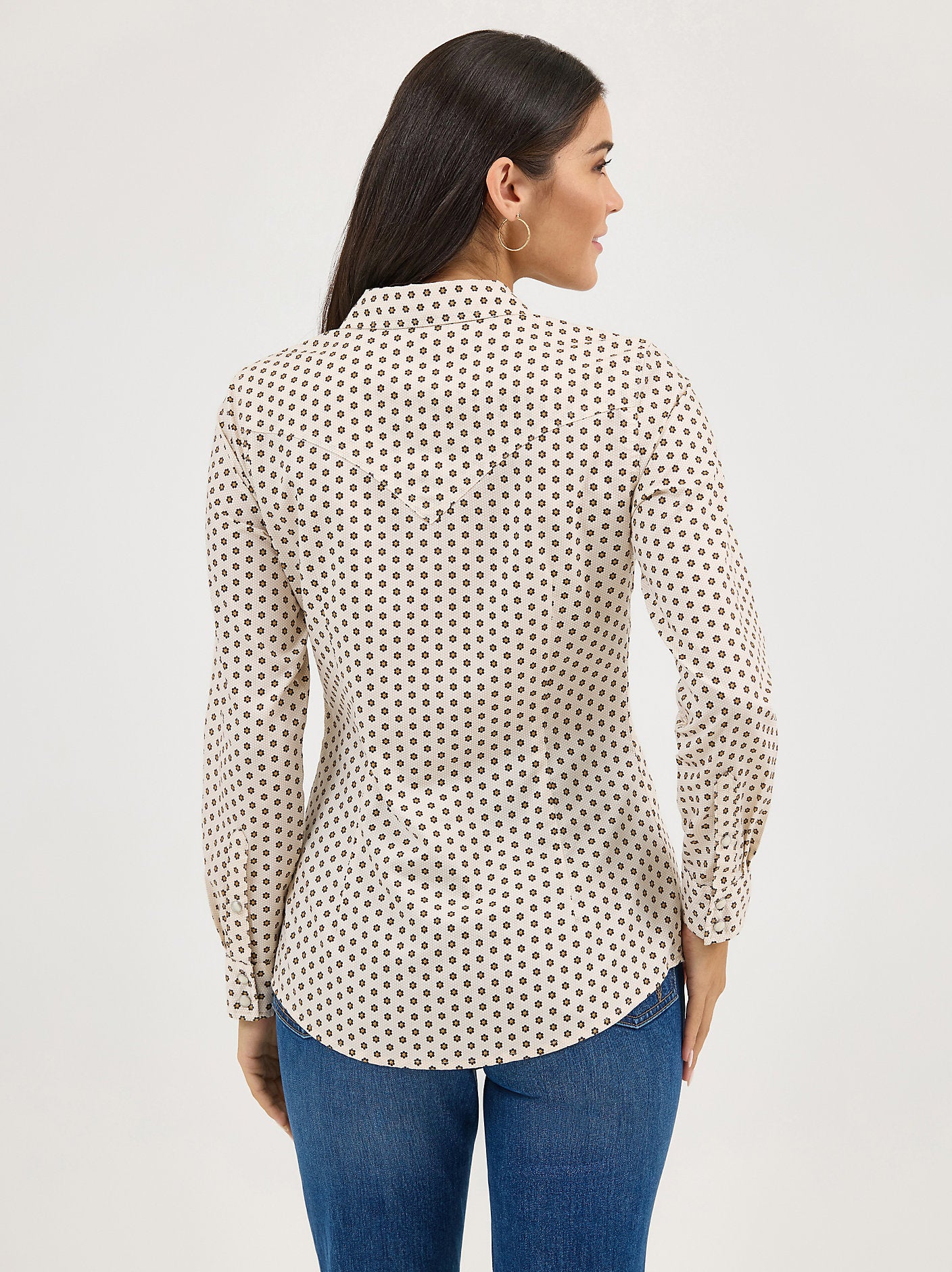 Womens Wrangler All Occasion Western Snap Shirt