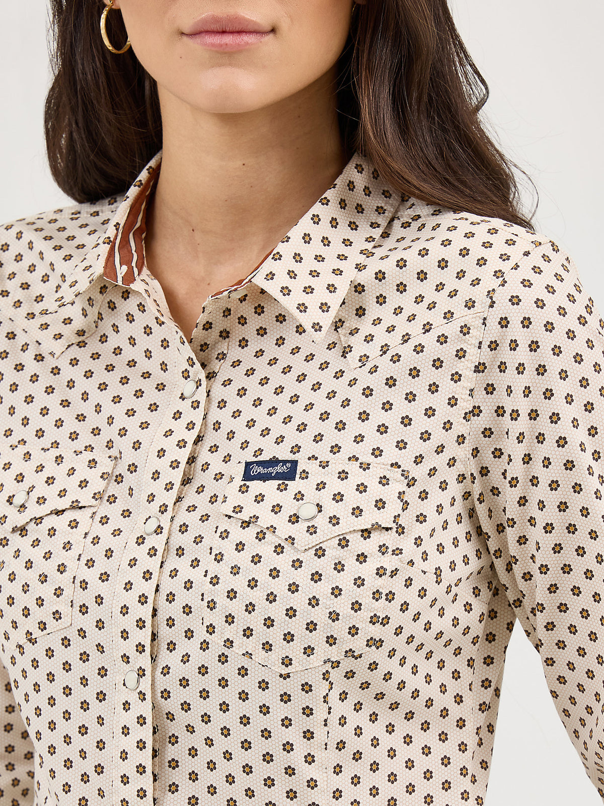 Womens Wrangler All Occasion Western Snap Shirt 112371899 free shipping Boltranchstore.com womens western fashion