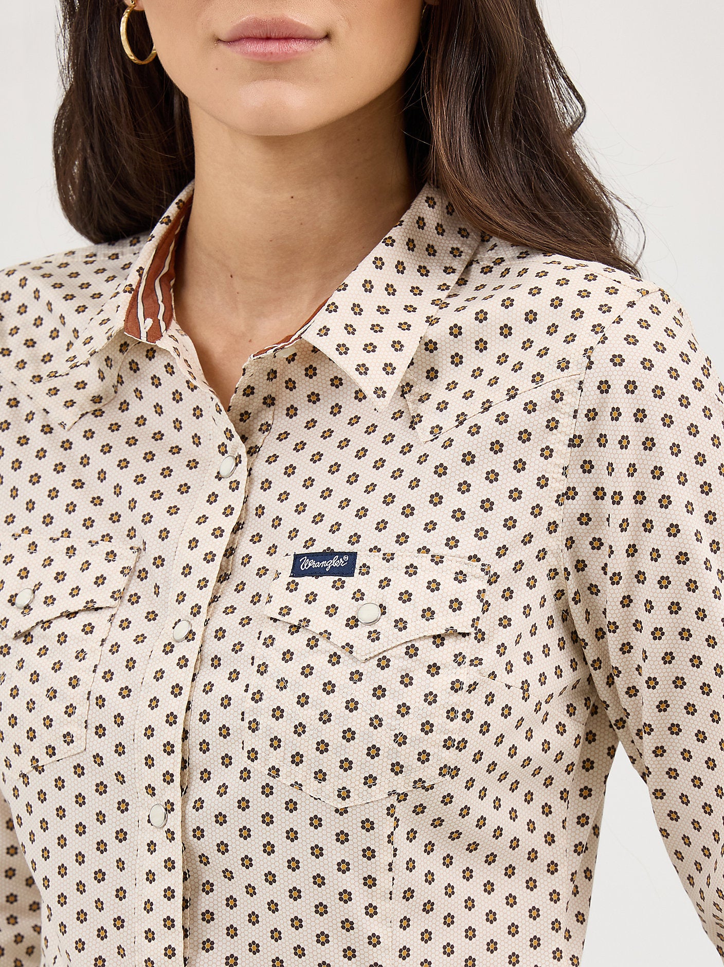 Womens Wrangler All Occasion Western Snap Shirt 112371899 free shipping Boltranchstore.com womens western fashion