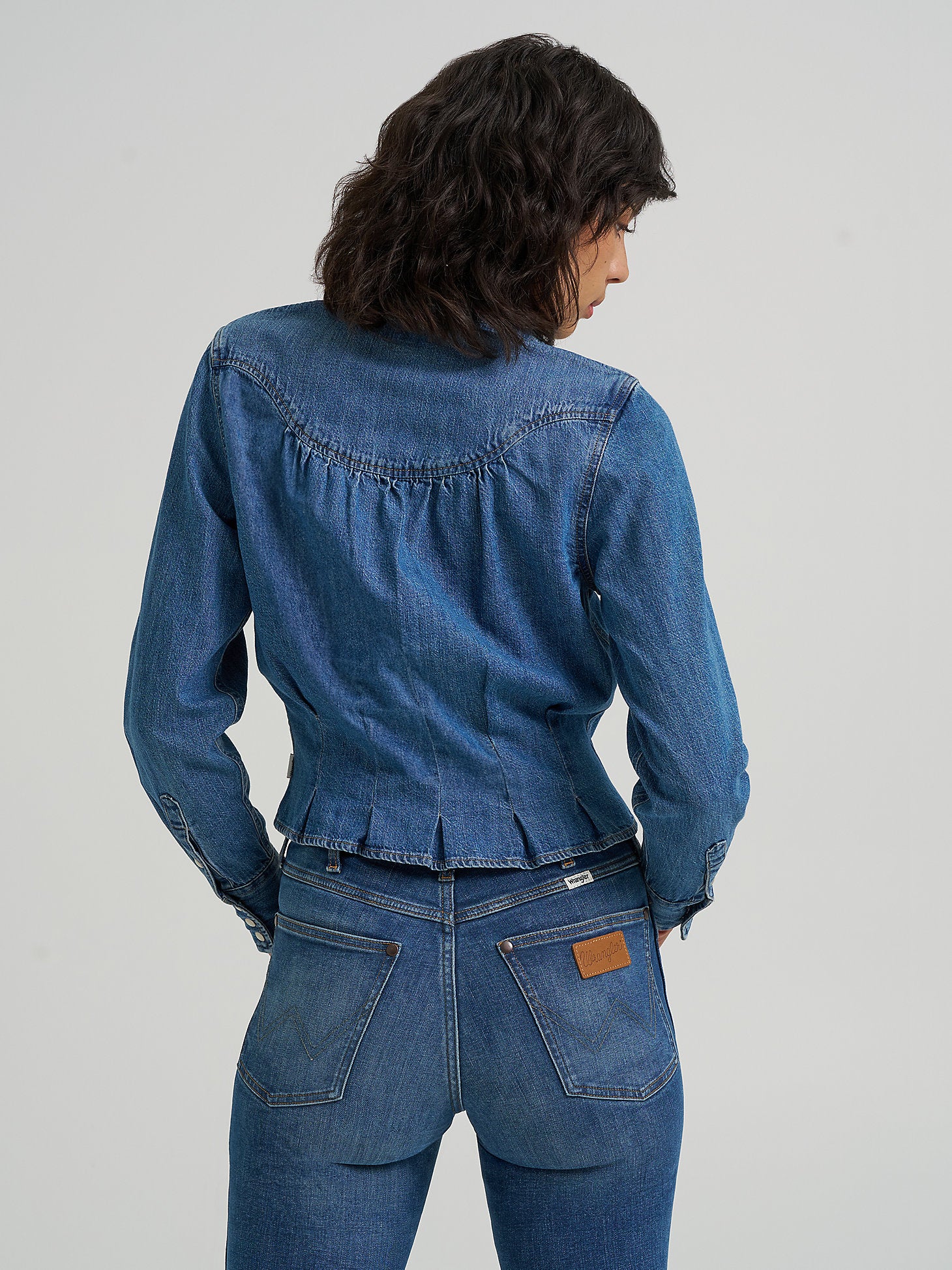 Wrangler Womens Femme Peplum ShirtLight Hand